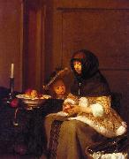 Woman Peeling Apples Gerard Ter Borch